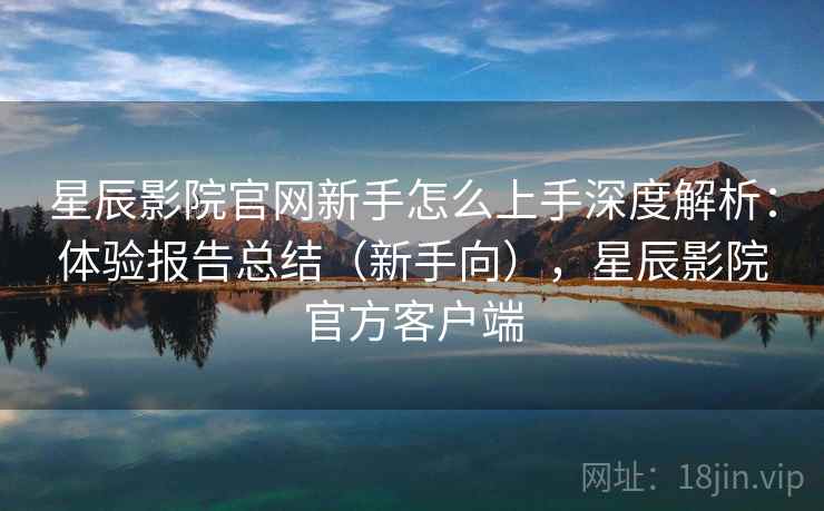 星辰影院官网新手怎么上手深度解析：体验报告总结（新手向），星辰影院官方客户端