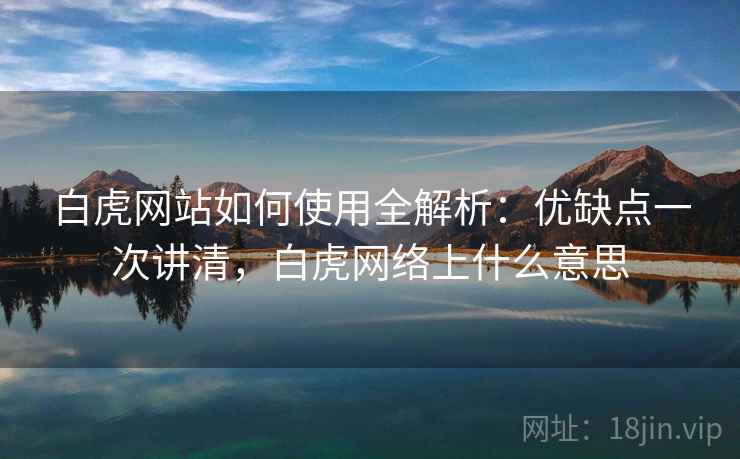 白虎网站如何使用全解析：优缺点一次讲清，白虎网络上什么意思